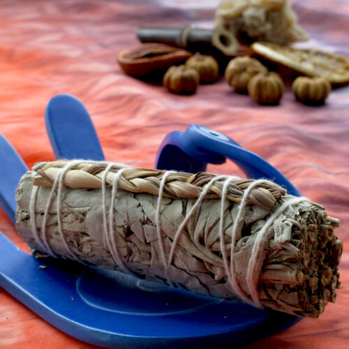 Снопче бяла салвия и Sweetgrass 10 см