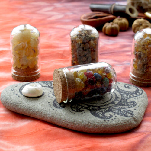 Тамян смола 7 чакри 10 г | Ароматен микс в стъклено бурканче